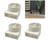 Kashyke 3 unidades de salida de aire para calefacción Truma, salida de aire a presión 3D autocaravana, accesorio para manillar de aire apto para calefacción Truma y Webasto, desviador de flujo de aire