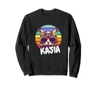 KASIA - Bonito nombre de niña con un gato genial Sudadera