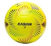 KASIAN Balón Fútbol 11 Pro KS444, Unisex, Control y Resistencia con Tecnología Hypercell, Ideal Competición de Alto Nivel, TPU de Alto Rendimiento, Color Amarillo (Talla 5 - Fútbol 11)
