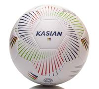 KASIAN Balón Fútbol Sala KS500, Unisex, Diseñado para Mejorar el Control y la Técnica en la Pista, Ideal para Entrenamiento y Competición, PU, Costuras Invisibles, Color Blanco