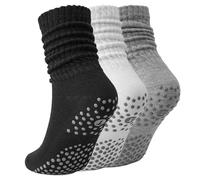 KASLCWA 3 Pares Calcetines Antideslizantes Mujer, Calcetines Pilates Yoga, Calcetine Pilate para Ballet Barre Dance Entrenamiento Fitness Barra de Ballet