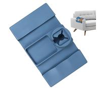 Kasmole - Bandeja de brazo de sofá, mesa de bandeja de silicona para sofá, soporte organizador de control remoto, reposabrazos reutilizable para café, aperitivos, caravanas, cama, teléfonos