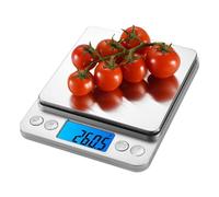 Kasmole Báscula Cocina para Alimentos,Báscula joyería Alta precisión 3 kg | Balanza conteo Quilates Alta precisión Acero Inoxidable para una precisión 0,01 g,