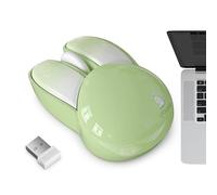 Kasmole de Conejito inalámbrico, Lindo de Conejito,Ratón Conejo Inalámbrico Silencioso - Pequeños Ratones Divertidos para PC, portátil, computadora de Escritorio, 2,4G, con batería para niños