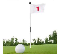 kasmole Hoyos Golf | Banderas Golf Doble Cara para Patio | Accesorios Golf portátiles para Que los Amantes del Golf practiquen en el jardín Trasero