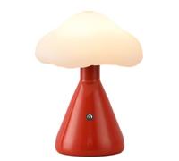 Kasmole Lámpara de Setas | Luz Nocturna inalámbrica LED con Forma de Seta, lámpara de Mesa con Interruptor táct | Luz de mesita de Noche con Interruptor táctil, luz de Noche de atmósfera Recargable