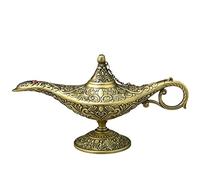 Kasmole Lámpara del Aladino,Adorno lámpara Genio mágico Aladdin Altamente Pulido - Showpiece para la decoración del hogar Regalo para Navidad Acción Gracias