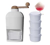 Kasmole Máquina para Hacer Hielo raspado Manual | Hielo raspado a Mano Máquina trituradora Hielo con manivela con 4 moldes para Hielo - para granizados, Helados y Conos Nieve