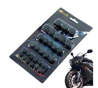 Kasmole Moto con Rosca, Cubierta Sombrero Tornillo Motocicleta, 30 unids/Set Cubiertas Perno Tuerca Tornillo, Cubierta Perno Tuerca Motor a Prueba Herrumbre