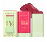 Kasmole rubor en crema Brillante para mejillas,Colorete en crema en barra para pieles maduras | 0.6oz Cheek Stick, MaquStick, Larga duración, para mejillas Maquillaje, rojo vivo