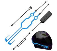 Kasmole Tira Led Cascos Moto | Advertencia Seguridad,Cascos LED Cascos señaconducción Nocturna Se Adapta a la mayoría los Cascos Motocicleta
