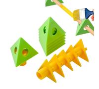 Kasmole Triángulos para Pintar, Soporte para Pintar Puertas | 6 elevadores para Puerta de gabinete - Pirámide de Pintor Estable para Soporte Elevado de Pintor, elevadores de gabinetes y Puertas