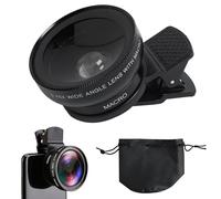 Kasoud Lente de cámara de teléfono, lente de cámara de teléfono para teléfono, teléfono móvil y kit de lente de cámara, lente de iPhone con clip, kit de lentes universales para cámaras de teléfono