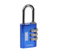 KASP K10530BLUD - Candado de combinación, 3 hileras de números, 30mm