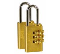 Kasp K11020D2 - Candados de combinación de latón: paquete de dos unidades - 20 mm