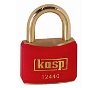 Kasp K12440REDD - Candados de latón de colores - 40 mm - rojo