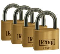 Kasp K12520D4 - Candados de latón de Primera Calidad: Paquetes de Cuatro Unidades - 20 mm