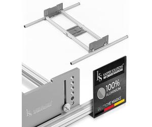 Kasper Solutions® - Enrutador plano - Guía lineal XXL - riel guía de fresado superior - estable y robusto - accesorios para fresado superior - Carril deslizante de mesa - fresado plano para fresado