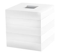 Kassatex Fine Linens acl-TH-w Cabana Accesorios de pañuelos Cabana Accesorios Color Blanco, para Cajas de pañuelos, Blanco, Tissue Holder