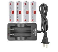 Kastar - Paquete de 4 baterías + cargador de pared de repuesto para Zhiyun Crane V1, Crane 2 Crane 2S, Crane 3S Crane 3S Pro, Crane 3SE, Crane 3 LAB, WEEBILL-S WEEBILL LAB, WEEBILL 3, Z1 Evolution