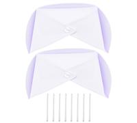 Kasteco Paquete de 2 sombreros blancos de enfermera, diadema de enfermera y 8 alfileres