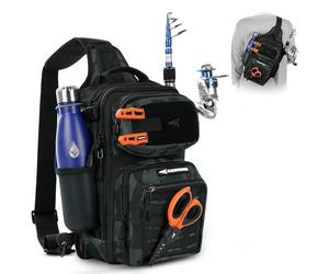 KastKing Blowbak - Mochila de pesca con soporte para caña de pescar