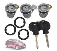 KASturbo Cerradura Puerta Barril Bloqueo Conjunto para P-eugeot Partner Xsara C-itroen Berlingo 252522 9170.CW 9170.G3