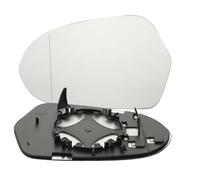 KASturbo Espejo retrovisor lateral izquierdo asférico con placa trasera para Audi A6 C7 2011 2012 2013 2014 2015 2016 2017 2018 OEM: 4G0857535 4G0857535B