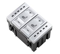 KASturbo Interruptor Control de Botón Calefacción de Asiento Compatible con Galaxy MK3 S-MAX Mondeo MK4 6M2T19K314AC BS7T19K314AB Plata