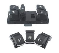 KASturbo Interruptor de Ventana Jetta Golf 5 6, Botonera de Mando Elevalunas para Caddy Passat Touran Polo OEM: 5ND959857 5K4959857