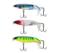 Kastwill Lápiz Popper Señuelo Pesca Artificial Duro 15 cm 36 g Wobbler Flotante Multi-Segmentos Swimbait Siluros Bass Lubina Señuelo para Pesca Spinning con 2 Triángulo Ganchos