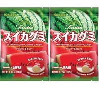 KASUGAI Chicle de fruta con sabor a sandía, 1 x 107 g (Paquete de 2)