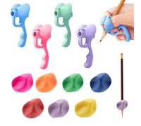 KASURE 11 Piezas Adaptador Lapiz para Niños,Ayuda para Escribir con Lápiz de Niños Agarres, Empuñadura de Lápiz Ergonómico, la Corrección de la Postura de Escritura a Mano Entrenador