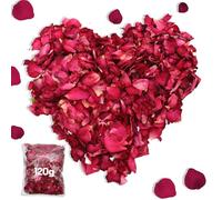 KASURE 120g Petalos de Rosa Naturales confeti boda petalos boda petalos biodegradable Ideal para accesorios de manualidades y manualidades noches románticas,fiestas,decoraciones