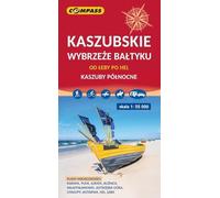 Kaszubskie wybrzeże Bałtyku od Łeby po Hel mapa turystyczna 1:55 000