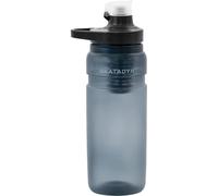 Botella Katadyn BeFree AC de 0.7 L con filtro de agua para exteriores y botella ultraligera | Fibra hueca y carbón activado | Ciclismo, camping, senderismo, viajes | Sin BPA color humo