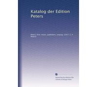 Katalog der Edition Peters