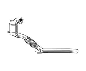 KATALYZADOR Compatible Para VW Golf VII 5G1 BE1 1.4 TSI BQ1 BE2 BA5