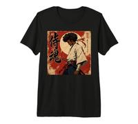 Katana Afro Samurai Warrior Black History Mes, Arte Vintage Camiseta Premium