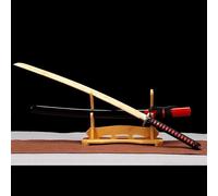 Katana de madera hecha a mano,hoja hecha de bambú,vaina de pintura en aerosol de madera maciza,espada samurái japonesa de madera para cosplay,kendo,iaido,artes marciales,coleccionar,decoración,regalo