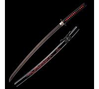 Katana de Palisandro Natural, Espada samurái de Madera Hecha a Mano con Vaina, bokken de 103 cm para exhibición, colección de Cosplay y Entrenamiento de Kendo-I