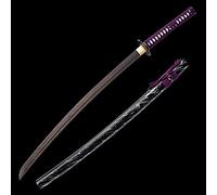 Katana de Palisandro Natural, Espada samurái de Madera Hecha a Mano con Vaina, bokken de 103 cm para exhibición, colección de Cosplay y Entrenamiento de Kendo-I