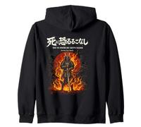 Katana Esqueleto Samurai Guerrero no teme a la Muerte Sudadera con Capucha