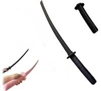 Katana Fidget Telescópico Impreso en 3D, Modelo de Sable Samurai de Plástico, Regalo Divertido para Cosplay y Anti-Stress (Negro)