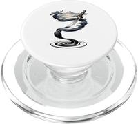 Katana Samurai Tinta Pincel Monte Fuji Zen Japón Paisaje PopSockets PopGrip para MagSafe