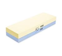 Katana Saya Kit de afilador de cuchillos, juego de piedras de afilar gruesas/medianas (grano 240/1000) con base antideslizante, nivelador y tela, color negro