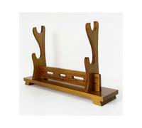 Katana stand, Samurai sword holder, solid wood, 2 tiers, Light brown