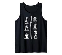 Katana Valores Bushido Honor Respeto Lealtad Japonés Regalo Camiseta sin Mangas