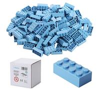 Katara 120 Bloques de construcción 4x2, Compatible con Todos los demás Fabricantes, Disponible en Muchos Colores - Azul Claro