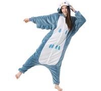Katara 1744 - Kigurumi Pijamas Disfraz de Animal - Traje de Noche con Capucha - Adultos Unisexo - Búho, S